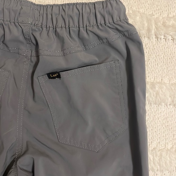 Lee joggers boys gray zip pockets size 14–16 L & strike fighter squadron t-shirt - Picture 15 of 16